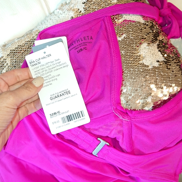 Athleta Tankini Halter Top - Pink - Picture 4 of 4